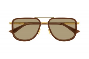 Bottega Veneta BV1463S 003 GOLD BROWN napszemüveg