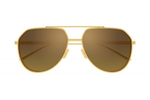 Bottega Veneta BV1465S 004 Gold Brown Flash napszemüveg