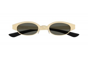 Alexander McQueen AM0545S 001 arany-szürke napszemüveg