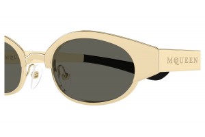 Alexander McQueen AM0545S 001 arany-szürke napszemüveg