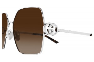 Gucci GG2163S 003 ezüst-barna napszemüveg