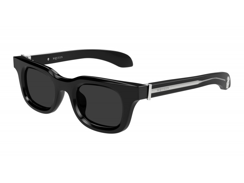 Alexander McQueen AM0547S 001 fekete/szürke napszemüveg