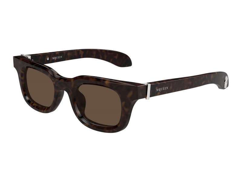 Alexander McQueen AM0547S Havana barna napszemüveg