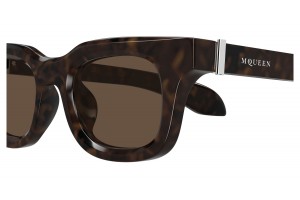 Alexander McQueen AM0547S Havana barna napszemüveg