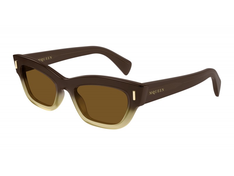 Alexander McQueen AM0548S 004 barna napszemüveg