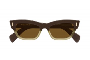 Alexander McQueen AM0548S 004 barna napszemüveg