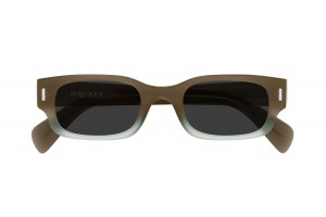 Alexander McQueen AM0549S 004 barna-szürke napszemüveg