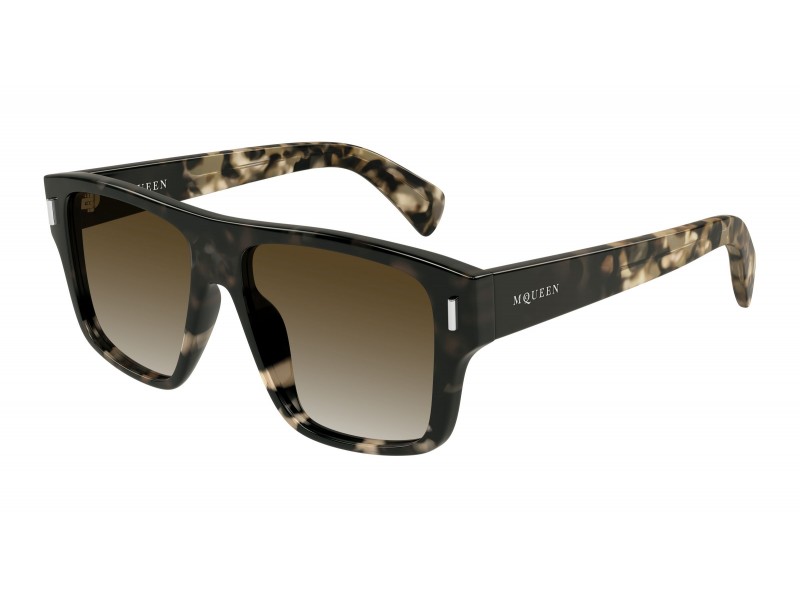 Alexander McQueen AM0550S 002 havana barna napszemüveg