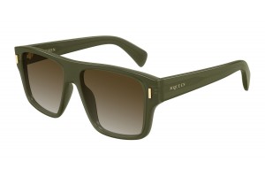 Alexander McQueen AM0550S 003 GREEN BROWN GRADIENT napszemüveg