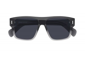 Alexander McQueen AM0550S 004 szürke-kék napszemüveg