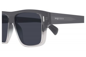 Alexander McQueen AM0550S 004 szürke-kék napszemüveg