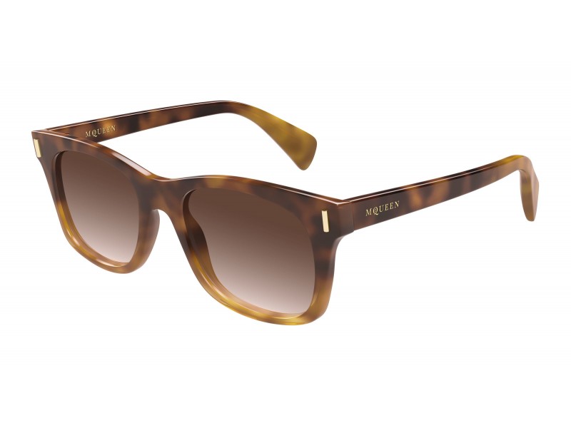 Alexander McQueen AM0551S 002 Havana barna napszemüveg