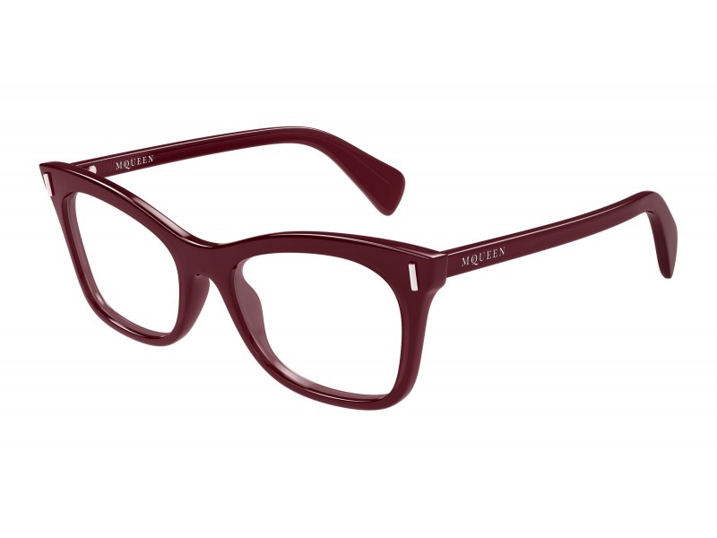 Alexander McQueen AM0552O burgundi szemüveg