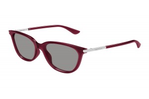 Alexander McQueen AM0553S burgundi-szürke napszemüveg