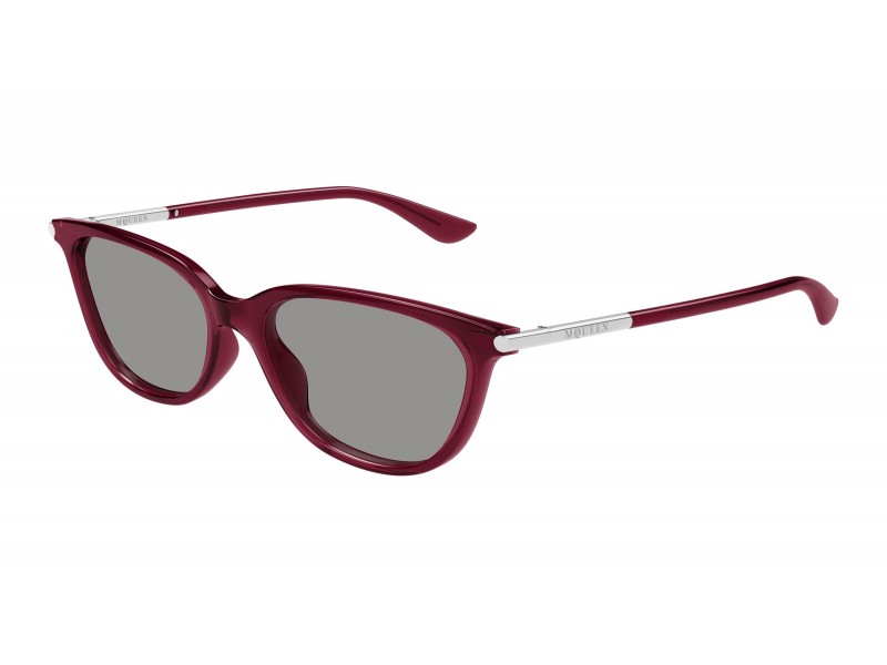 Alexander McQueen AM0553S burgundi-szürke napszemüveg