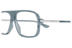 Alexander McQueen AM0555O 004 kék demo lencsés szemüveg