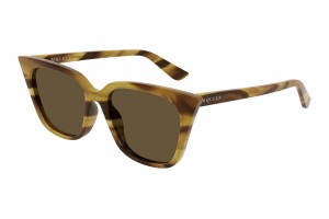 Alexander McQueen AM0556S 003 HAVANA barna napszemüveg