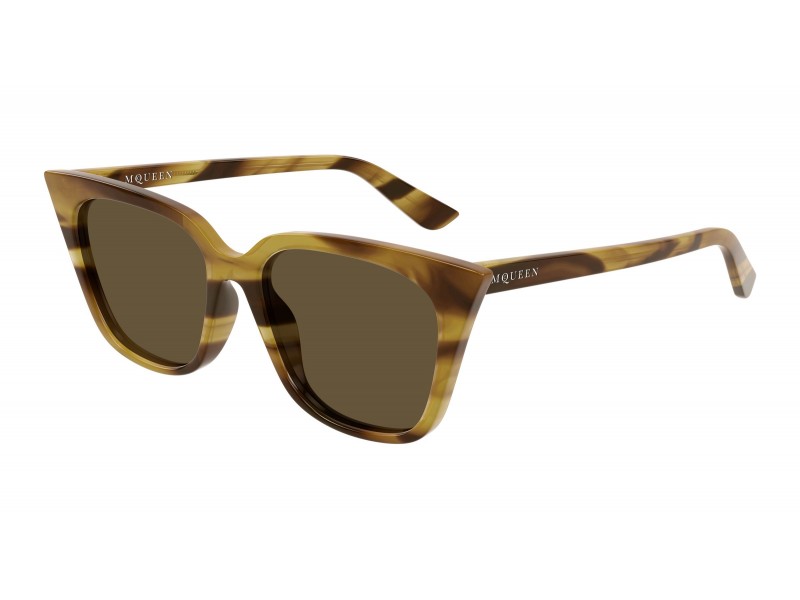 Alexander McQueen AM0556S 003 HAVANA barna napszemüveg