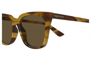 Alexander McQueen AM0556S 003 HAVANA barna napszemüveg