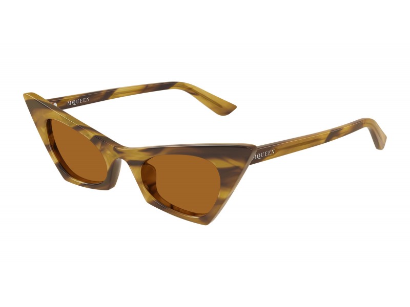 Alexander McQueen AM0557S HAVANA BROWN napszemüveg