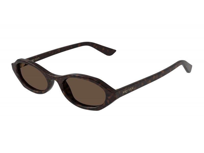 Alexander McQueen AM0559S Havana barna napszemüveg