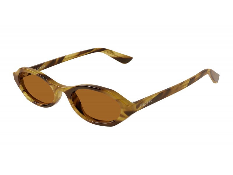 Alexander McQueen AM0559S HAVANA BROWN napszemüveg