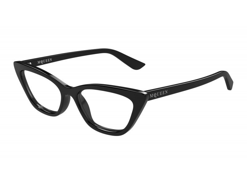 Alexander McQueen AM0560O 001 fekete szemüveg - demo lencse