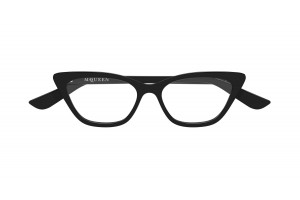 Alexander McQueen AM0560O 001 fekete szemüveg - demo lencse