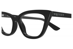 Alexander McQueen AM0560O 001 fekete szemüveg - demo lencse