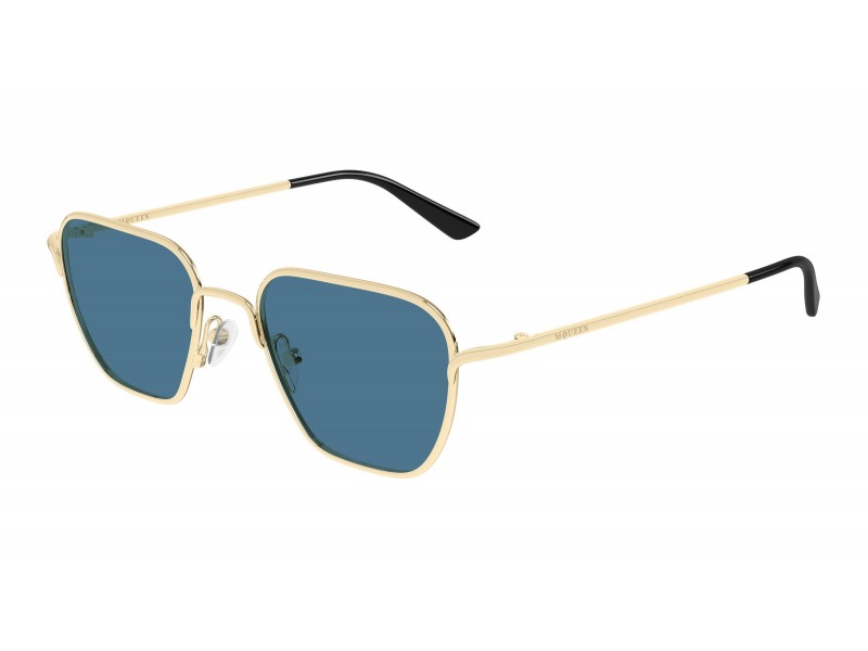 Alexander McQueen AM0561S 004 arany-kék napszemüveg