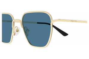 Alexander McQueen AM0561S 004 arany-kék napszemüveg