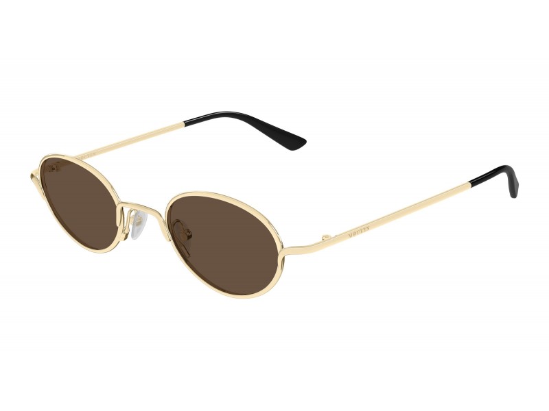 Alexander McQueen AM0562S 002 arany-barna napszemüveg