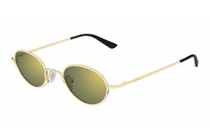 Alexander McQueen AM0562S arany zöld tükrös napszemüveg