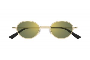 Alexander McQueen AM0562S arany zöld tükrös napszemüveg