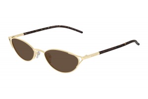 Alexander McQueen AM0563S 002 arany-barna napszemüveg