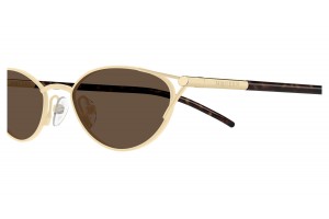Alexander McQueen AM0563S 002 arany-barna napszemüveg