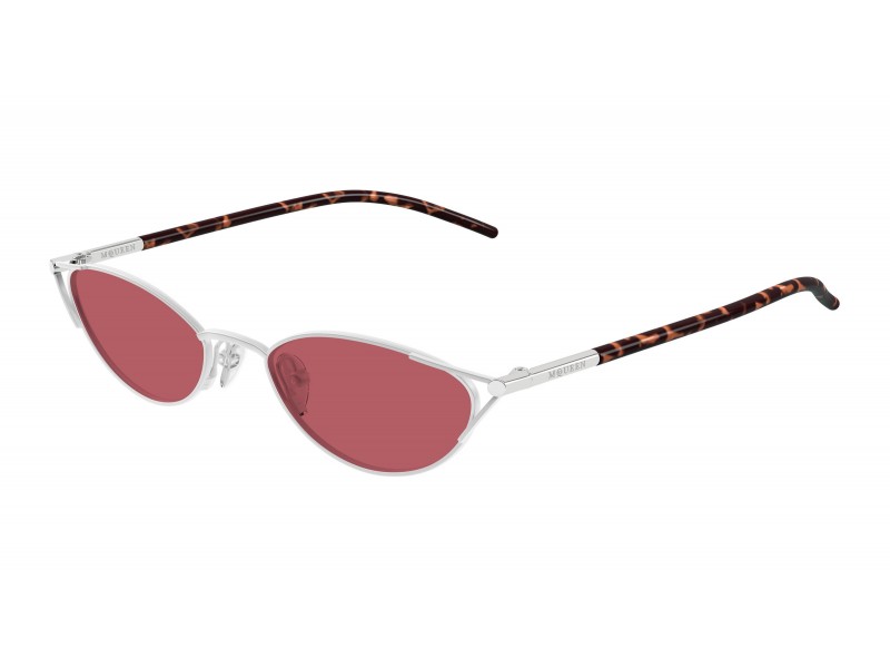 Alexander McQueen AM0563S 003 ezüst-piros napszemüveg