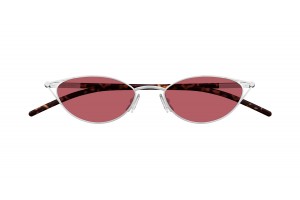 Alexander McQueen AM0563S 003 ezüst-piros napszemüveg