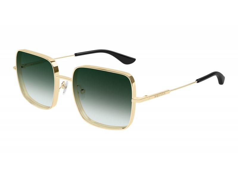 Alexander McQueen AM0564S arany-zöld napszemüveg
