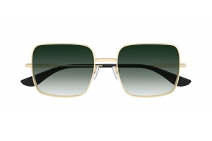 Alexander McQueen AM0564S arany-zöld napszemüveg