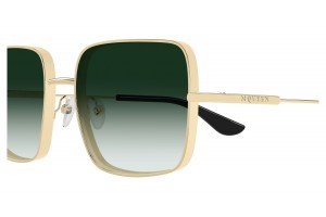 Alexander McQueen AM0564S arany-zöld napszemüveg