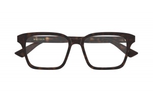 Alexander McQueen AM0566O 002 HAVANA szemüveg (demo lencse)
