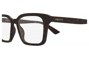 Alexander McQueen AM0566O 002 HAVANA szemüveg (demo lencse)