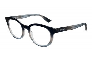 Alexander McQueen AM0567O 006 kék demo lencse szemüveg