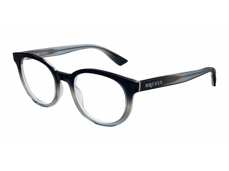 Alexander McQueen AM0567O 006 kék demo lencse szemüveg