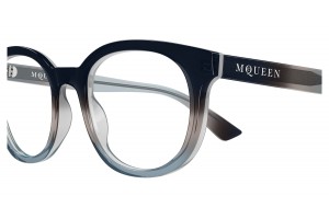 Alexander McQueen AM0567O 006 kék demo lencse szemüveg