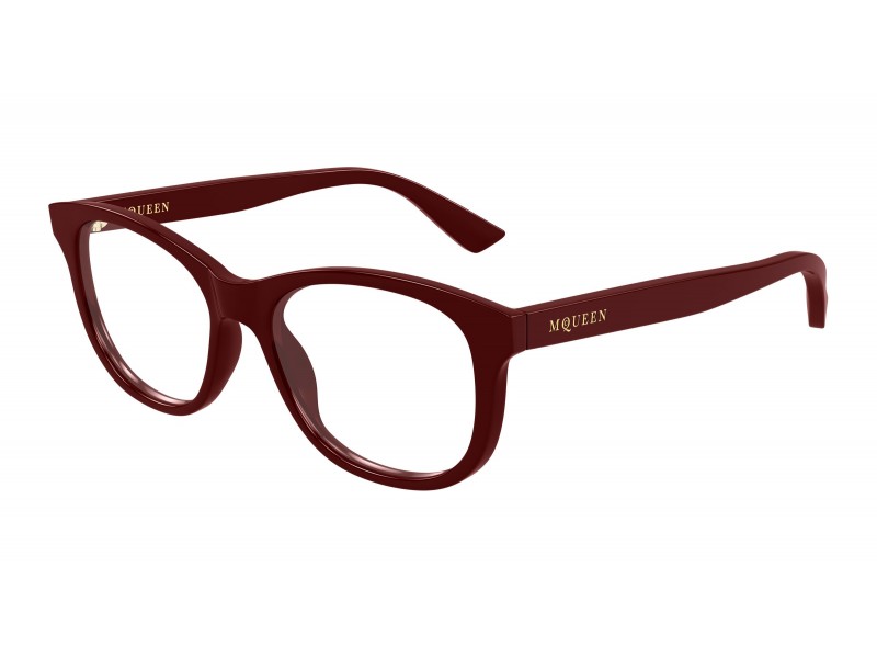 Alexander McQueen AM0568O 009 burgundy szemüveg - demo lencse