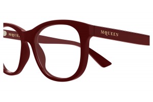 Alexander McQueen AM0568O 009 burgundy szemüveg - demo lencse