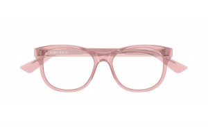 Alexander McQueen AM0568O 010 rózsaszín szemüveg