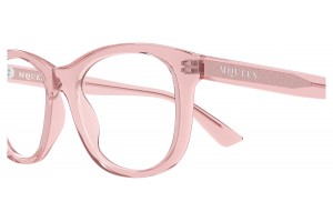 Alexander McQueen AM0568O 010 rózsaszín szemüveg